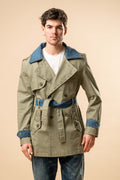 Trench Mix Denim 100% Cotone B7565656