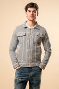Giubbino Denim Style Grigio B75DV656959
