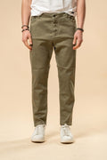 Pantalone uomo cropped cotone stretch