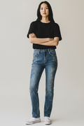 Jeans Slim Donna Dipinto a Mano