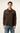 Giacca camicia uomo color marrone scuro