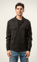 Giacca camicia uomo  nera
