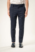 Pantalone Elegante Slim Fit Blu Navy PFU176