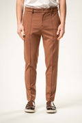 Pantalone Elegante Slim Fit Color Cammello PFU176