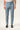 Pantalone Elegante Slim Fit Azzurro Polvere PFU176