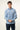 Camicia Karl Mommoo con micro stampa geometrica – Azzurro