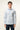 Camicia Karl Mommoo con micro fantasia floreale – Azzurro
