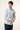 Camicia Karl Mommoo con micro fantasia floreale – Azzurro