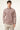 Camicia Karl Mommoo con micro stampa geometrica – Rosso/Nero