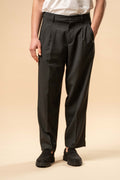 Pantalone Japan con Pinces Gessato Antracite B332948484