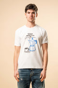 T-Shirt Good Morning Print 100% Cotone B229959565