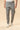 Pantalone uomo cropped cotone stretch grigio