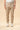 Pantalone uomo cropped cotone stretch beige