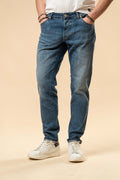 Jeans uomo regular fit denim blu
