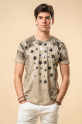 T-shirt uomo vintage stampa stelle