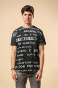 T-shirt uomo vintage stampa lettering