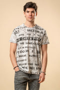 T-shirt uomo vintage stampa lettering