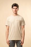 T-Shirt Karl Mommoo con ricamo Vespa – Beige