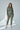 Pantalone Cargo Verde Militare con Inserti Decorativi