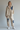 Giacca Beige in Cotone con Inserti Denim Floreali – 100% Cotone